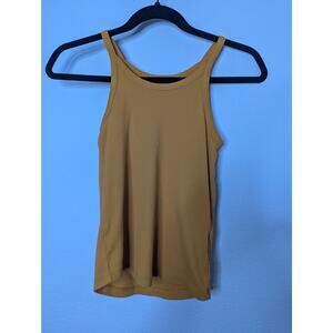 Madewell Essential Ribbed Yellow Tank Elevated Basic S